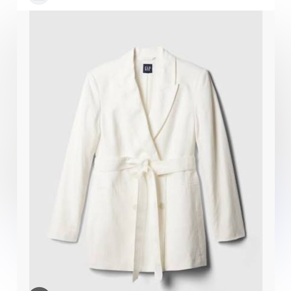 Gap White Linen Blazer - Picture 1 of 9